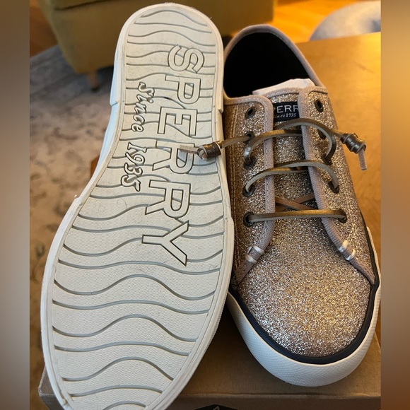 Sperry Pier View Holiday sneakers champagne - Picture 2 of 3